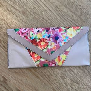Floral Watercolor Envelope Clutch